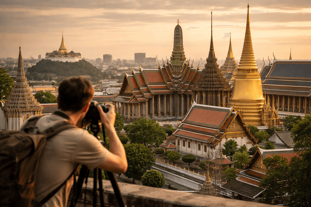 How to Photograph Wat Pho, the Grand Palace, and Golden Mount: Best Viewpoints, Light, and Photo Rules