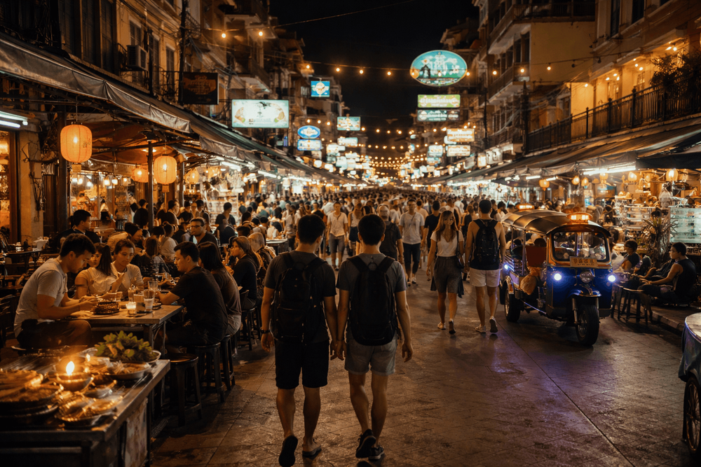 Khao San Road After Dark: What to Expect at Night