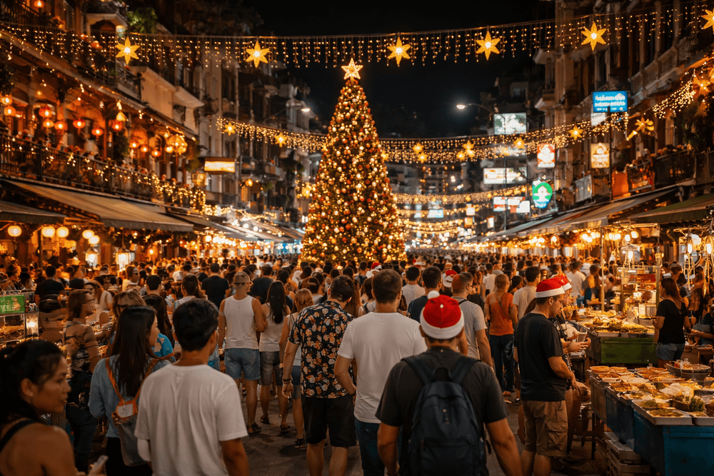 Khao San Road at Christmas: What to Expect & Where to Celebrate