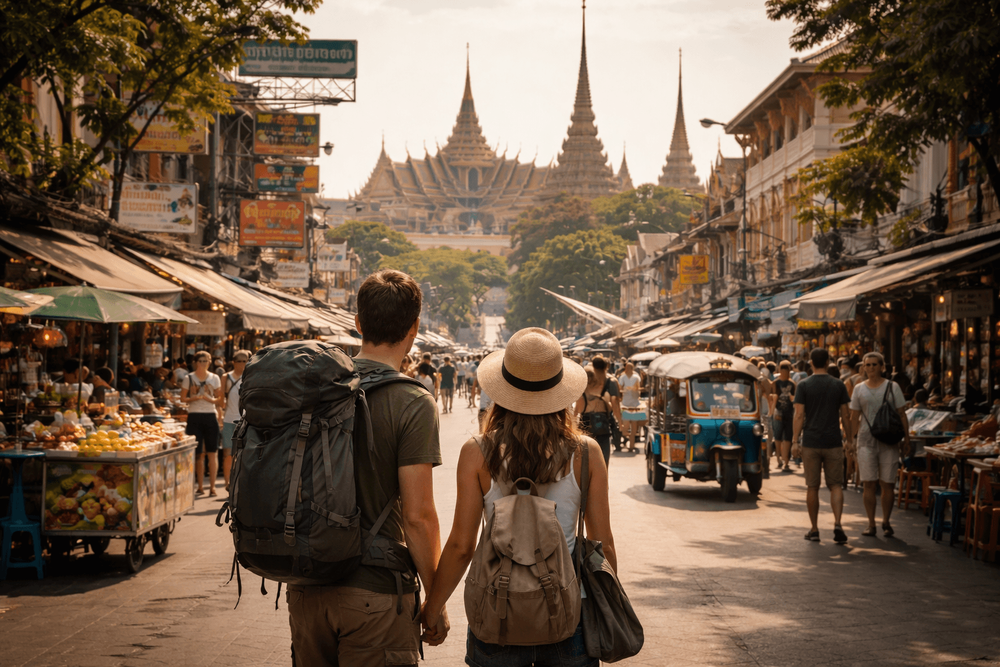 Khao San Road to Wat Pho, the Grand Palace, and Golden Mount: The Best Temple Day Route