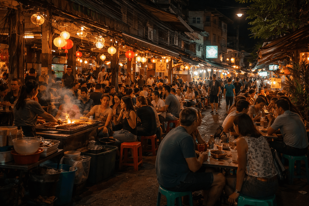 Late-Night Places in Banglamphu for Food, Drinks, and a Second Stop