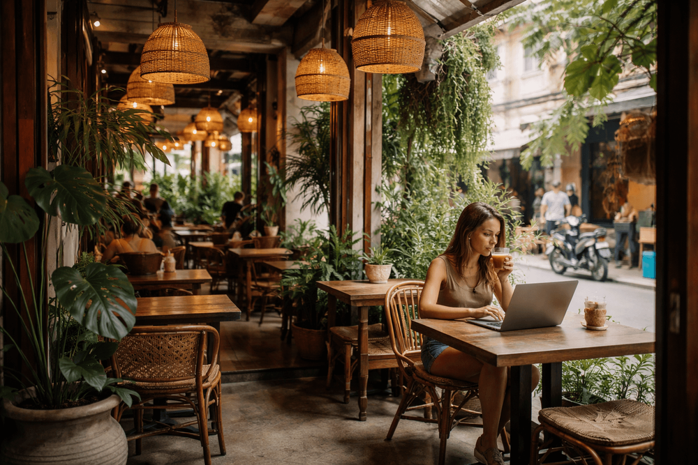 Quiet Cafes Near Khao San Road for Laptop Time and a Midday Reset