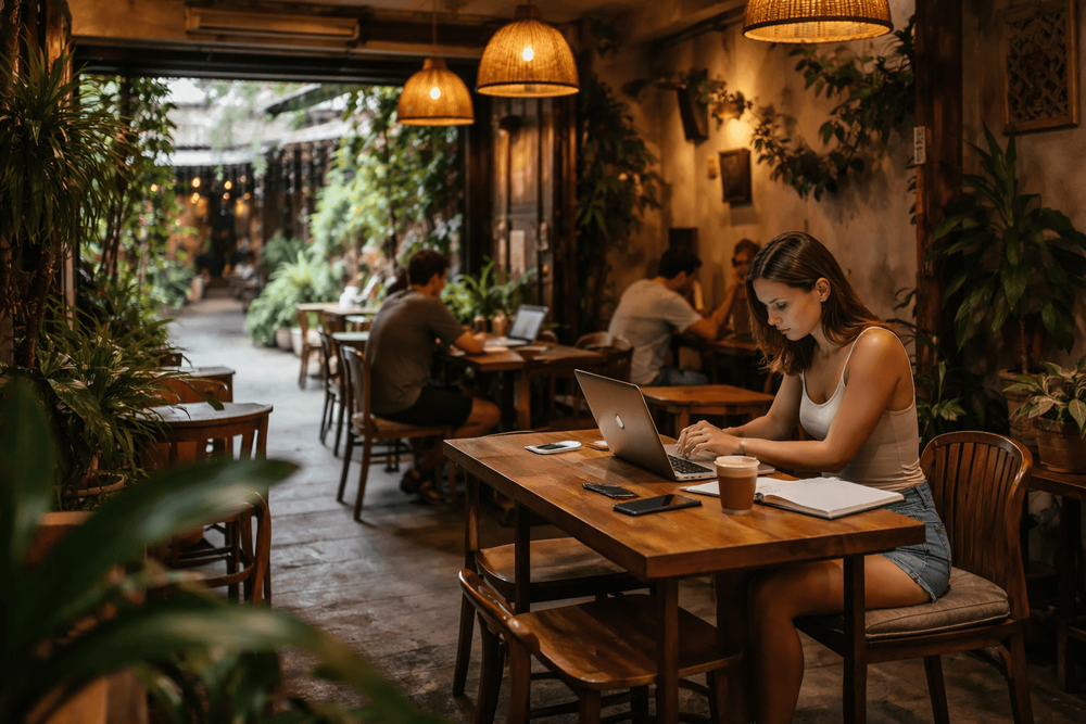 Quiet Cafes Near Khao San Road for Remote Work and Reading