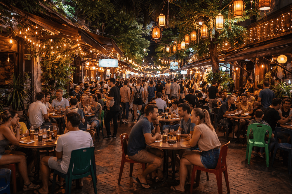 Rambuttri Road Nightlife Guide: Bars, Courtyard Hangouts, and Easygoing Places After Dark