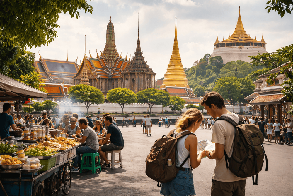 Temple Day from Khao San Road: How to Combine Wat Pho, Grand Palace, and Golden Mount with Food Stops and Rest Breaks