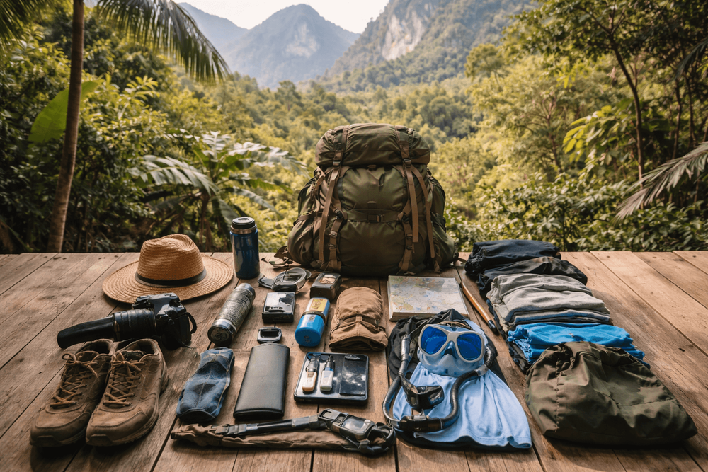 Thailand Backpacking Packing List for Adventure Activities