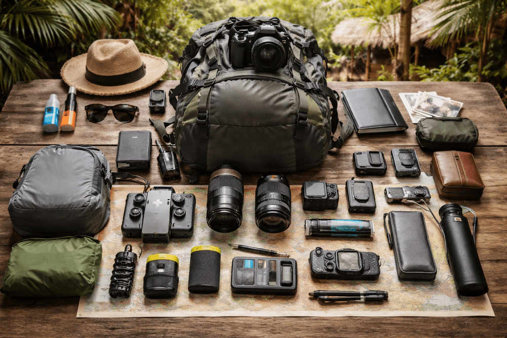 Thailand Packing List for Backpackers Carrying Camera Gear: Protection, Power, and Day-Bag Organization