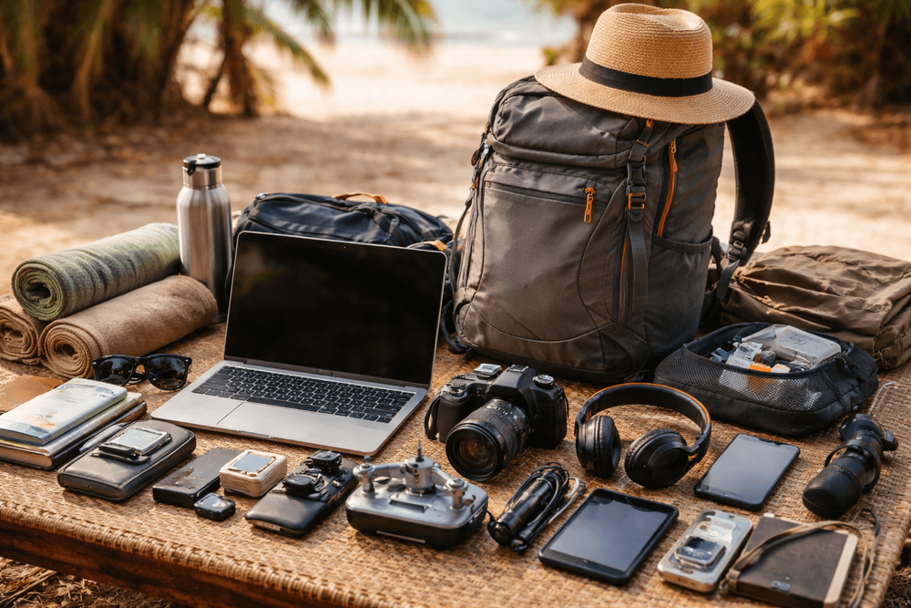 Thailand Packing List for Backpackers Carrying Electronics and Work Gear