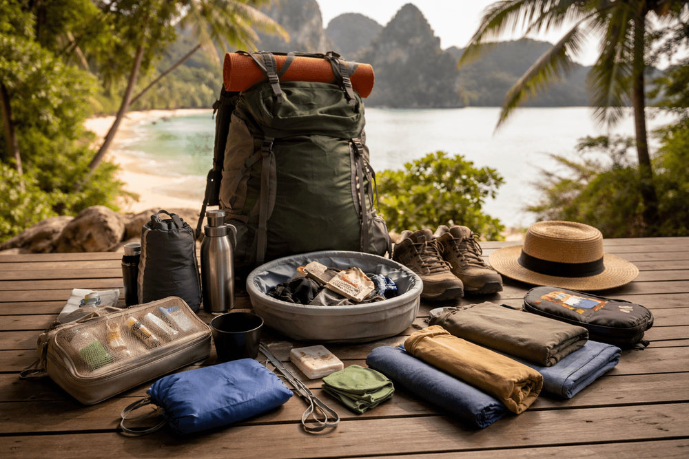 Thailand Packing List for Backpackers on a Long-Term Trip: Reusable Gear, Laundry Setup, and Durable Basics