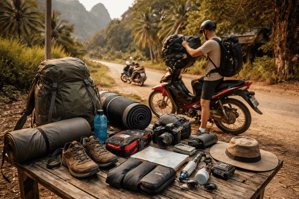 Thailand Packing List for Backpackers Traveling by Motorbike and Scooters