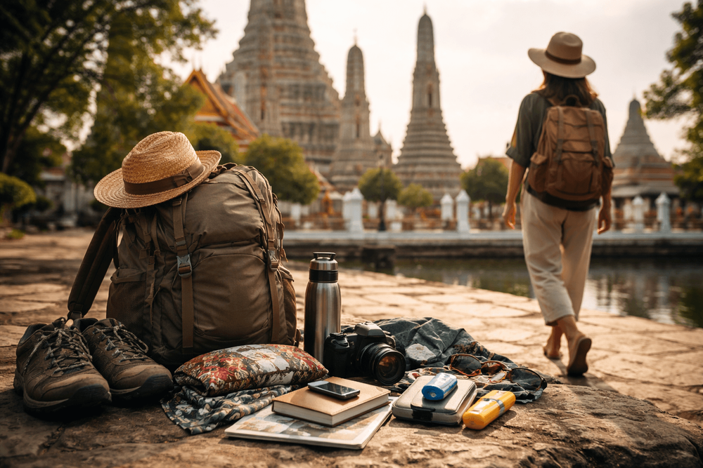 Thailand Packing List for Backpackers Visiting Temples and Sacred Sites