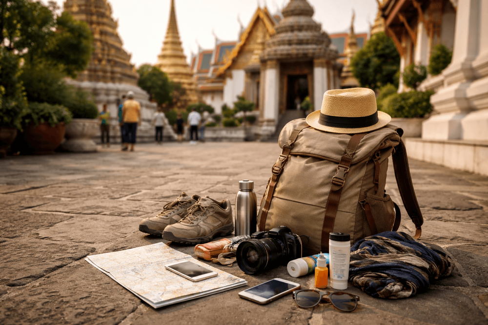 Thailand Packing List for Backpackers Visiting Temples, Shrines, and Royal Sites