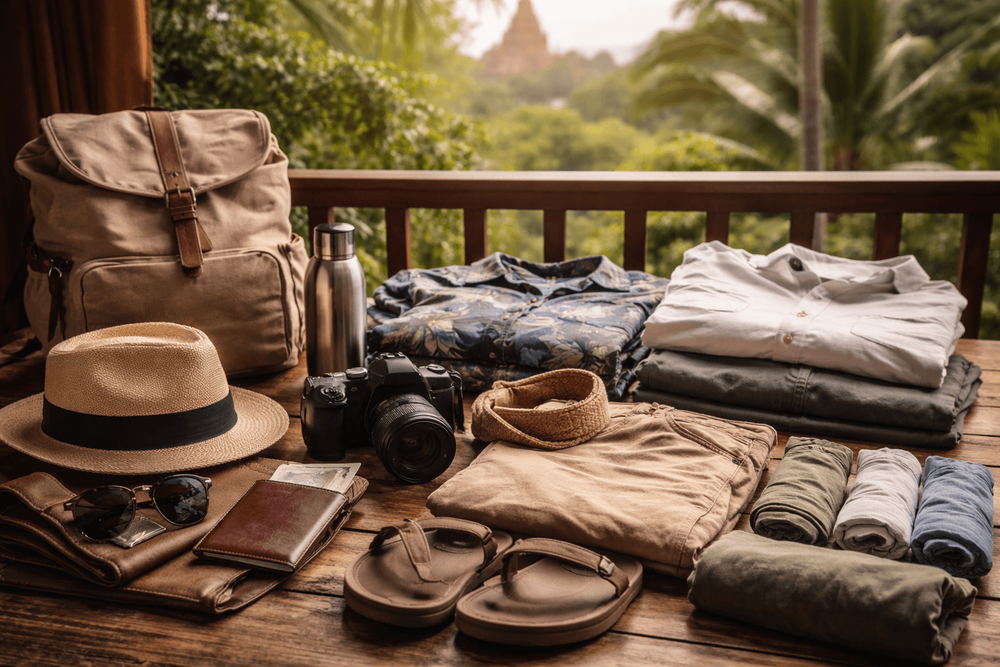 Thailand Packing List for Male Travelers: Lightweight Clothing and Travel Essentials