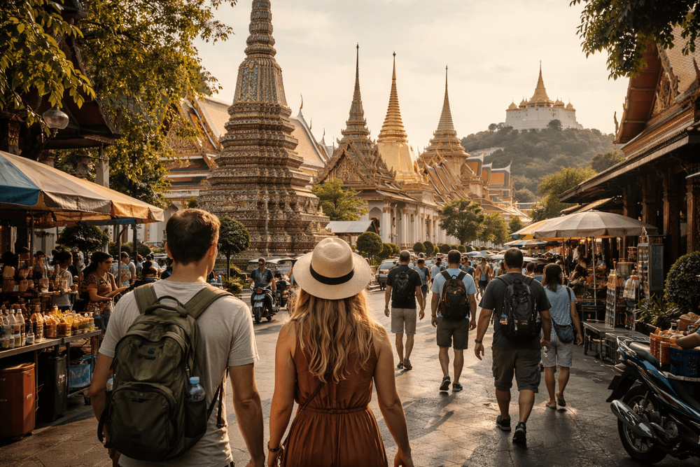 Wat Pho, Grand Palace, and Golden Mount in One Day from Khao San Road: A Budget Guide