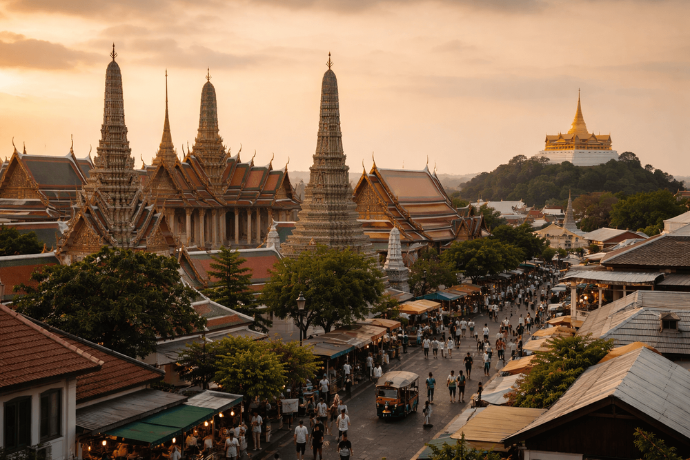 Wat Pho, Grand Palace, and Golden Mount Photo Stops: Where to Shoot the Best Temple Views from Khao San Road
