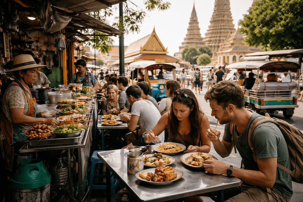What to Eat and Where to Break for Lunch on a Bangkok Temple Run from Khao San Road