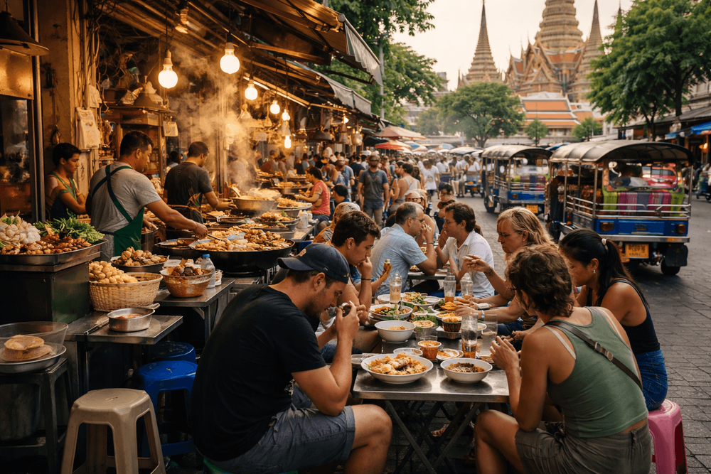 What to Eat Near Wat Pho, the Grand Palace, and Golden Mount After a Temple Day from Khao San Road