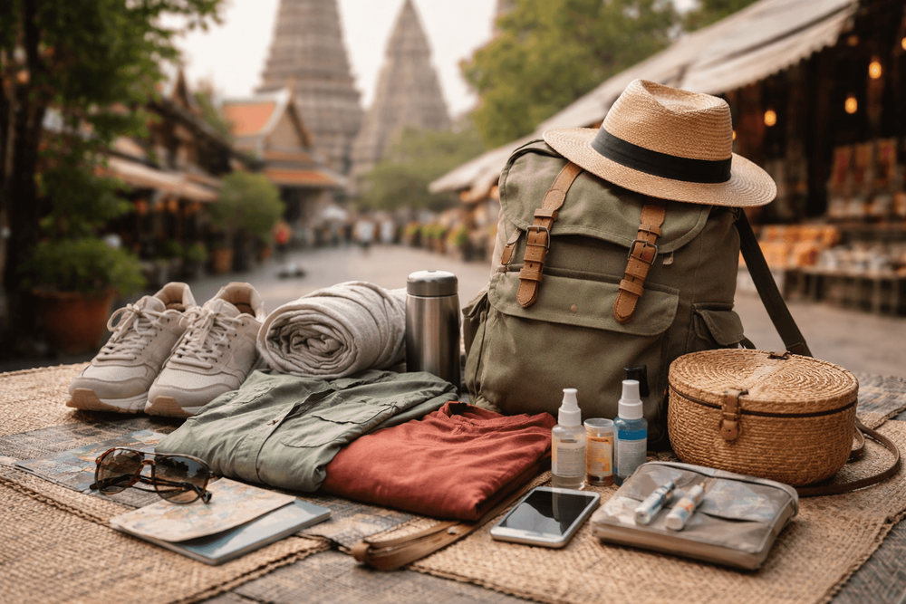 What to Pack for Thailand Backpacking for Temple and Street Market Days: Modest Layers, Walking Comfort, and Day Bag Basics
