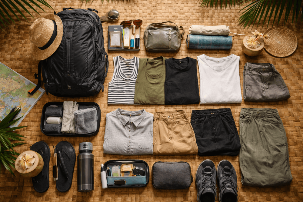 What to Pack for Thailand for Backpackers Using a Capsule Wardrobe: Repeat Outfits, Fast-Dry Basics, and Less Bulk