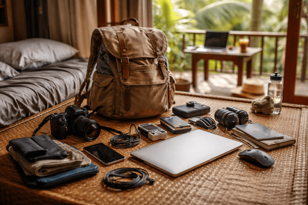 What to Pack for Thailand for Digital Nomad Backpackers: Work Gear, Adapters, and Hostel Office Setup