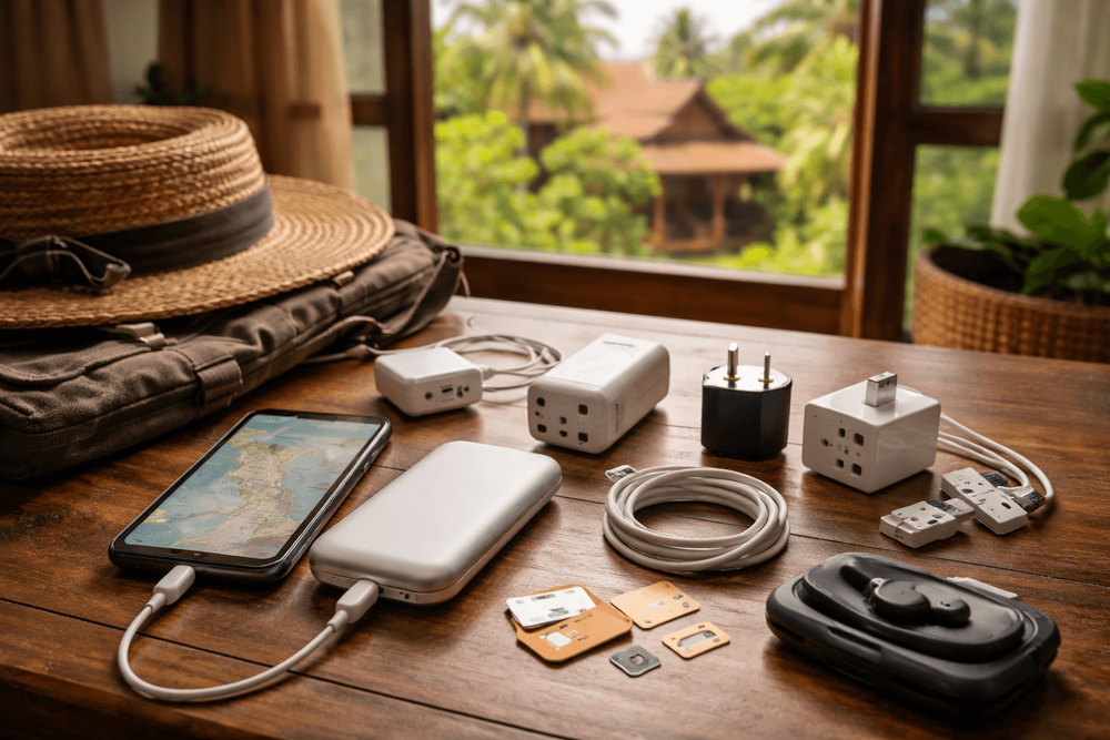 What to Pack for Thailand for Phone, Power, and Connectivity: SIMs, Chargers, Adapters, and Backup Battery Basics