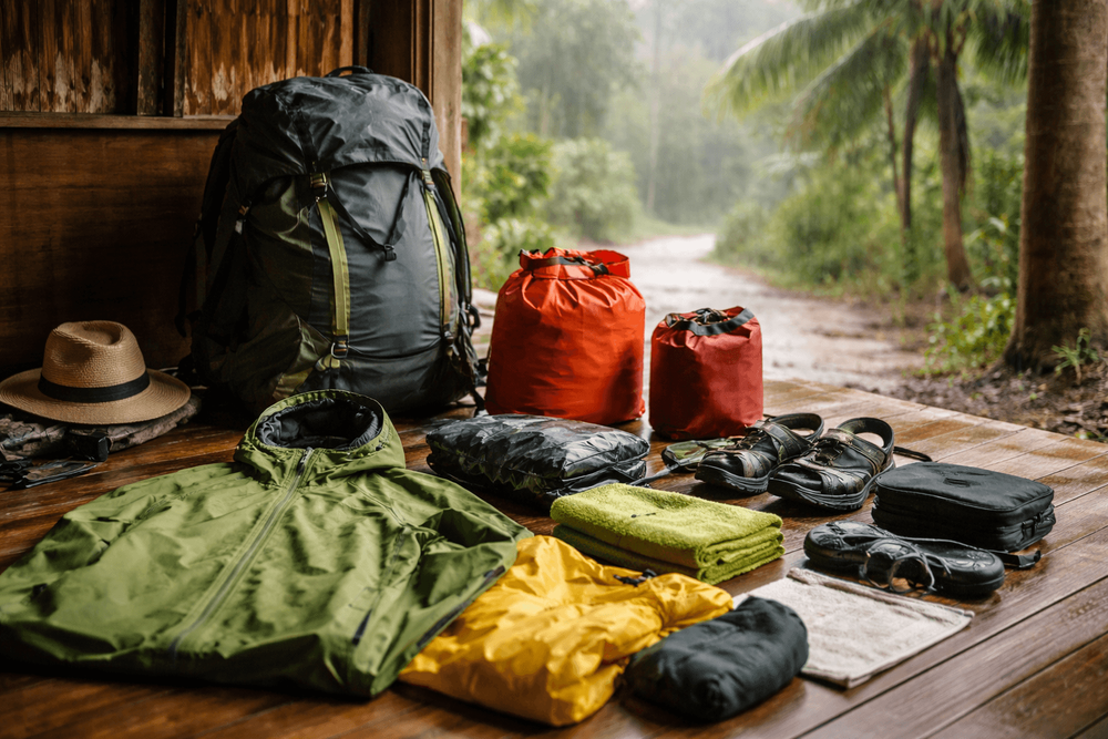 What to Pack for Thailand for Rainy-Day Backpacking: Waterproof Layers, Dry Bags, and Backup Footwear