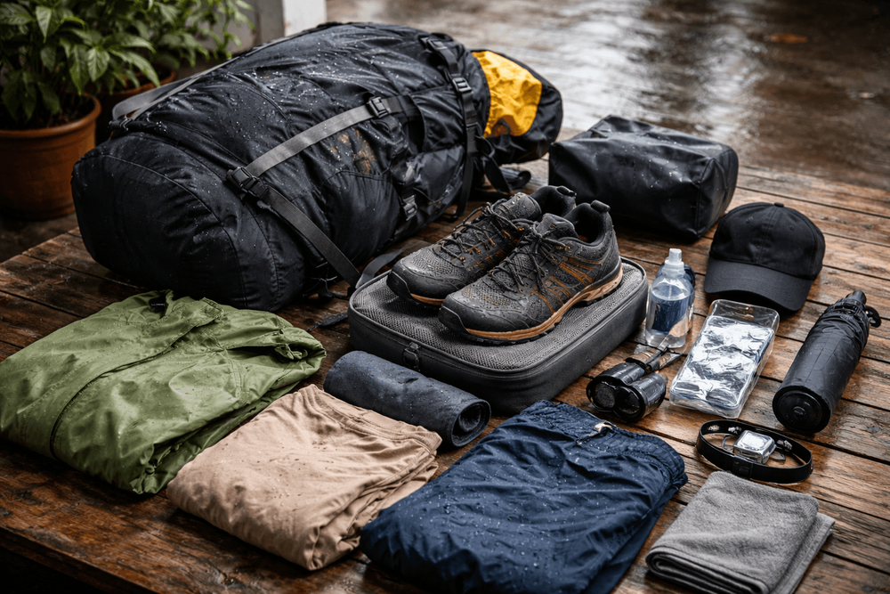 What to Pack for Thailand for Rainy-Day Bangkok Backpacking: Wet Shoes, Quick-Dry Clothes, and Urban Storm Protection