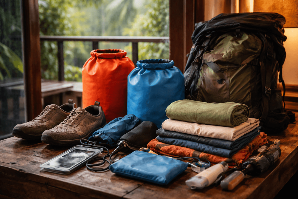 What to Pack for Thailand for Rainy Travel Days: Dry Bags, Backup Shoes, and Clothes That Recover Fast