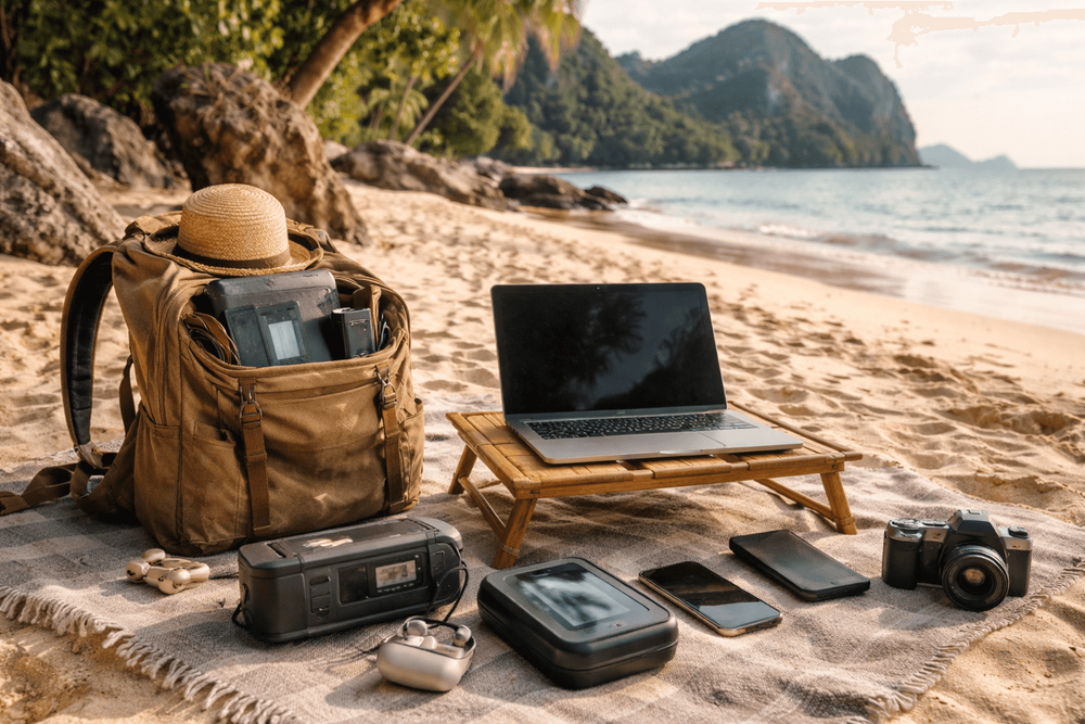 What to Pack for Thailand for Remote Beach Work Stays: Hotspot Setup, Sand Protection, and Power Backup