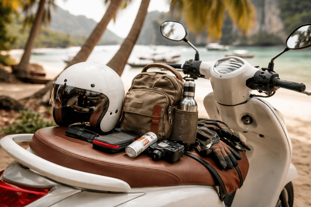 What to Pack for Thailand for Scooter and Day Trip Rides: Helmet Comfort, Small-Load Storage, and Ride Protection
