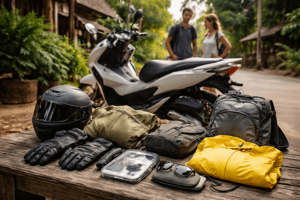 What to Pack for Thailand for Scooter Travel: Safe Riding Clothes, Storage, and Rain Protection