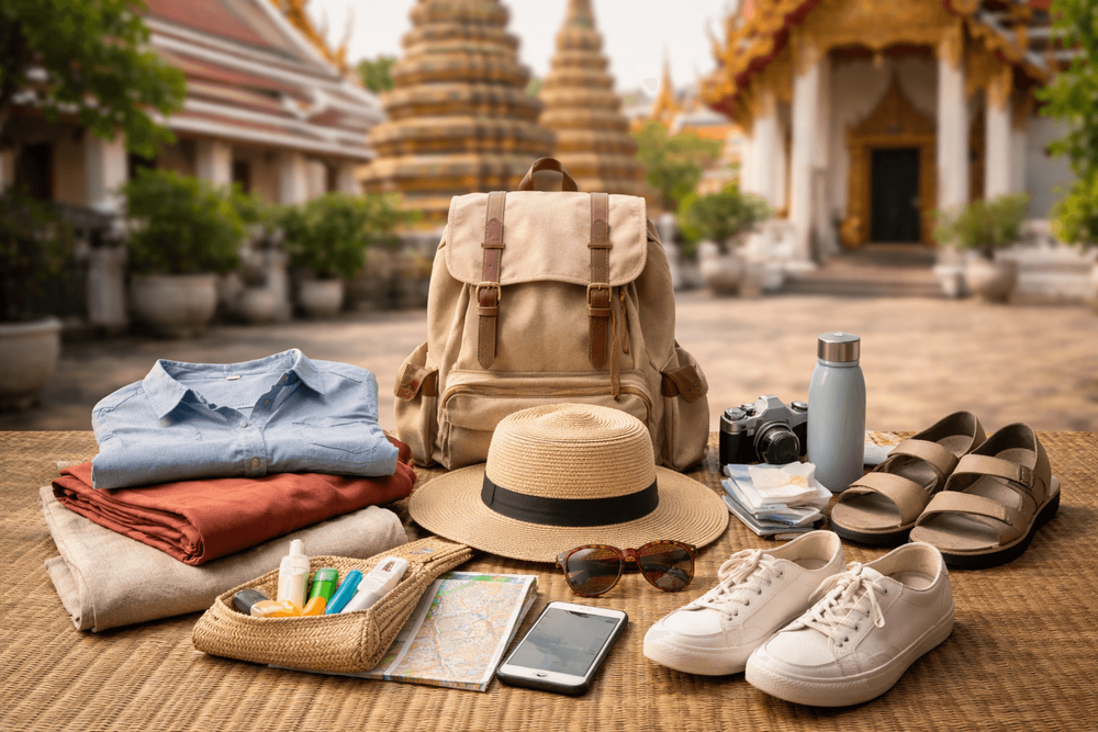 What to Pack for Thailand for Temple and City Sightseeing: Modest Clothes, Shoes, and Day-Bag Basics
