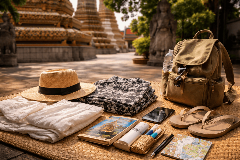 What to Pack for Thailand for Temple and Cultural Sightseeing: Respectful Clothing, Easy Shoes, and Day-Bag Essentials