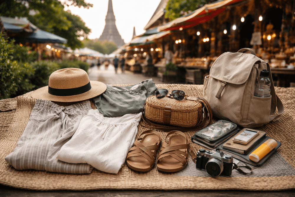 What to Pack for Thailand for Temple and Street Market Days: Modest Clothes, Easy Shoes, and Small Purchase Storage