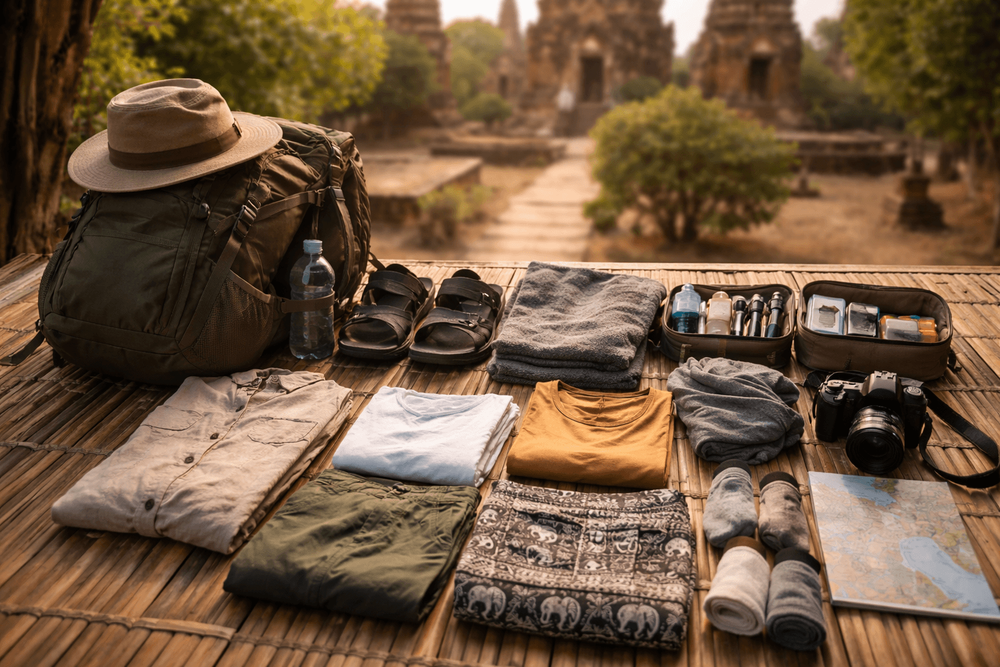 What to Pack for Thailand for Temple-Rich Backpacking Routes: Lightweight Clothes, Spare Socks, and Respectful Layers
