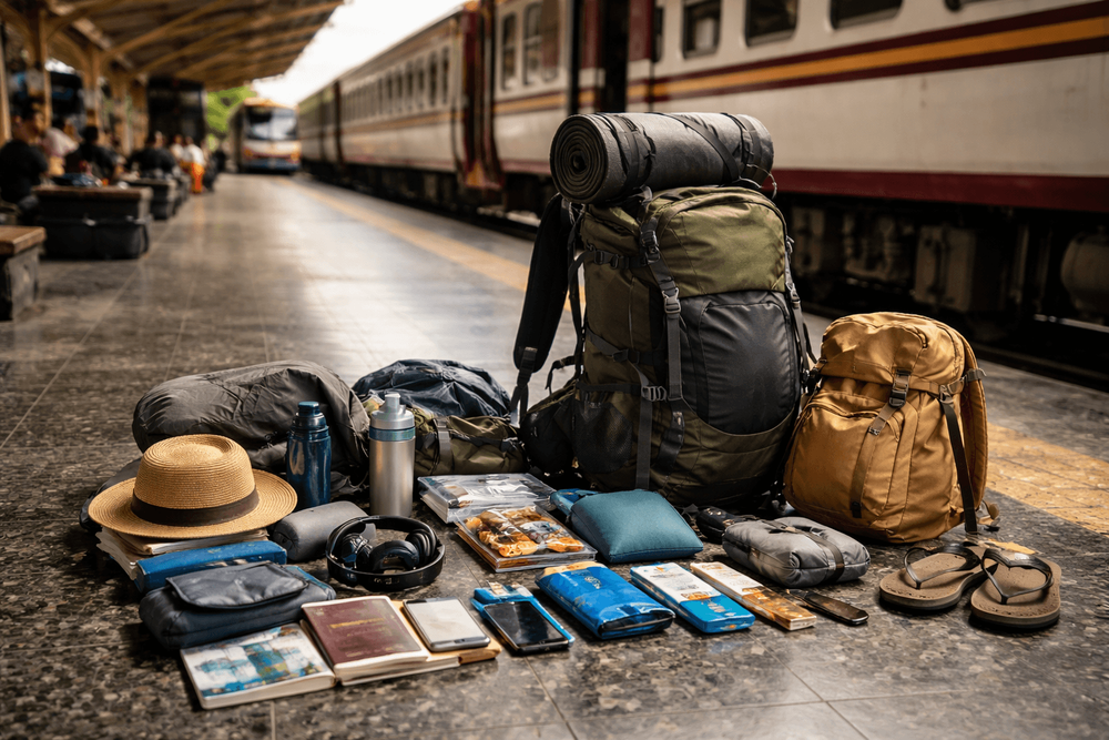What to Pack for Thailand for Train and Bus Backpacking: Overnight Transit, Platform Comfort, and Easy Access Items