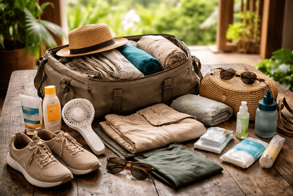 What to Pack for Thailand for Tropical Heat: Breathable Clothes, Sweat Protection, and Comfort Gear