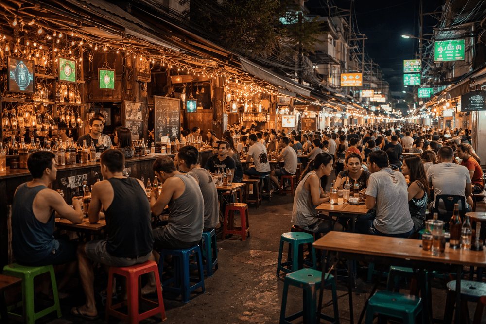 Where to Find Cheap Drinks in Banglamphu: Beer Bars, Happy Hour Deals, and Casual Late-Night Stops