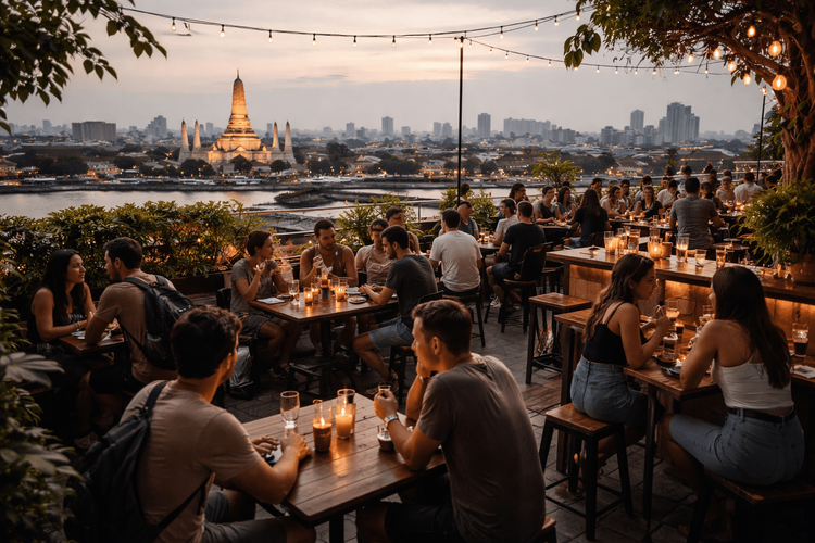 Affordable Rooftop Bars in Bangkok You Can Reach from Khao San Road