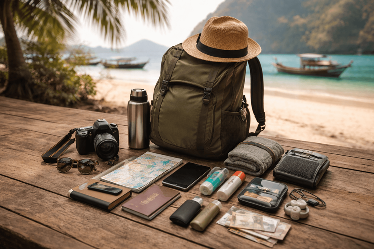 Backpacker Packing List for Thailand for Daily Carry and Daypack Setup