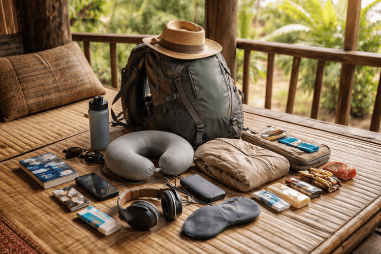 Backpacker Packing List for Thailand for Long Travel Days: Bus, Train, and Airport Comfort Essentials