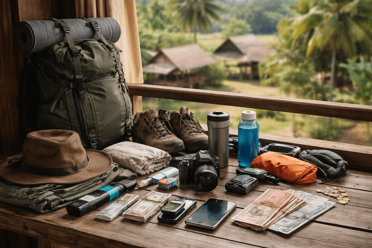Backpacker Packing List for Thailand for Remote Areas and Small Towns: Cash, Power, and Hard-to-Buy Basics