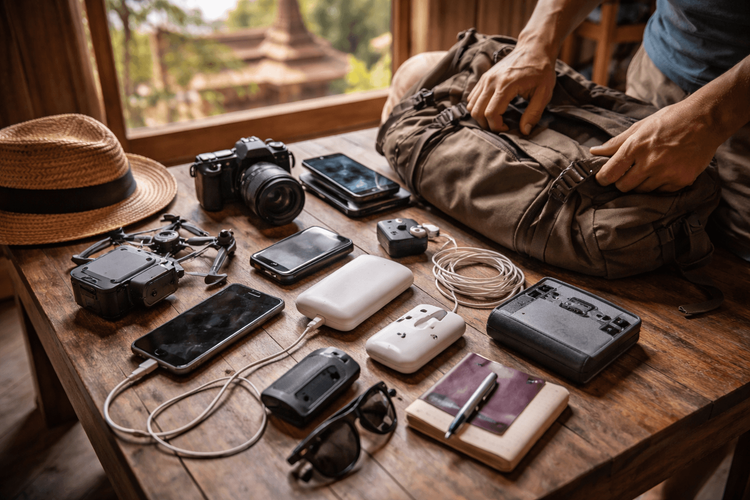 Backpacker Packing List for Thailand: Gadgets, Chargers, and Power Bank Essentials