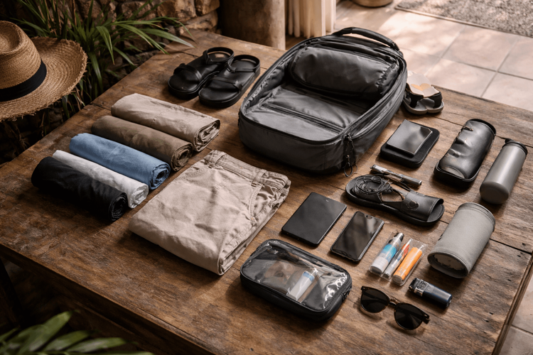 Backpacker Packing List for Thailand on a Very Small Bag: One-Bag Essentials for Minimalist Travel