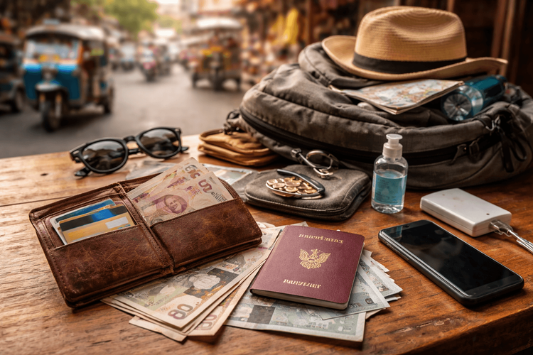 Backpacker Packing List for Thailand’s Cash-and-Card Travel: Wallet Setup, ATM Safety, and Money-Handling Basics