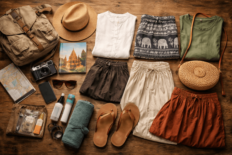 Backpacker Packing List for Thailand’s Chiang Mai and Northern City Trips: Temple Wear, Cooler Evenings, and Market Comfort