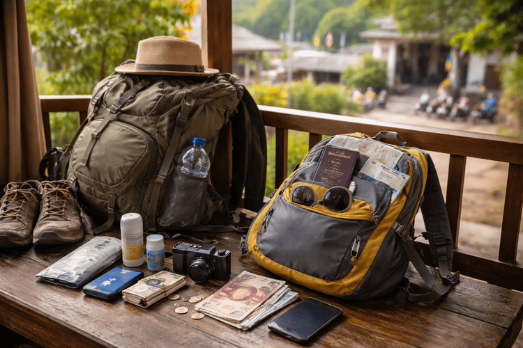 Backpacker Packing List for Thailand’s Chiang Rai and Border Town Hops: Crossing Basics, Day Bag Setup, and Local Cash