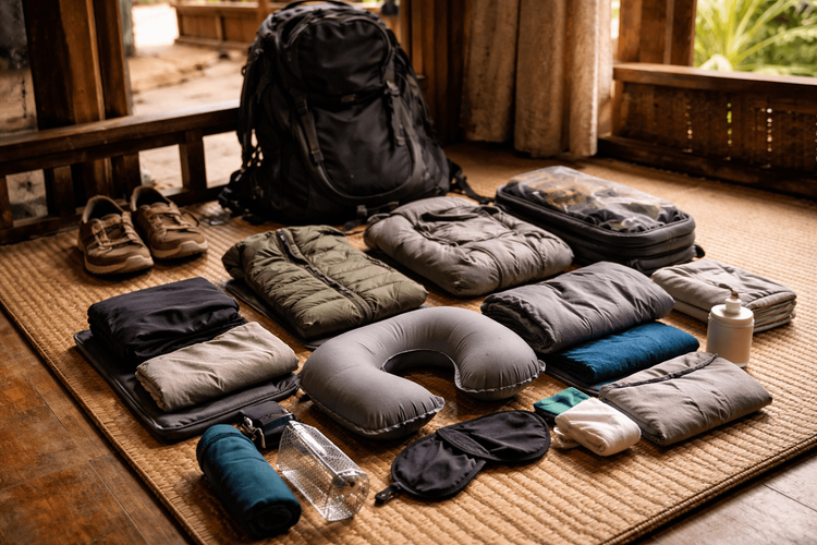 Backpacker Packing List for Thailand’s Cold-Aircon Survival: Layers, Sleep Gear, and Bus-Ready Comfort