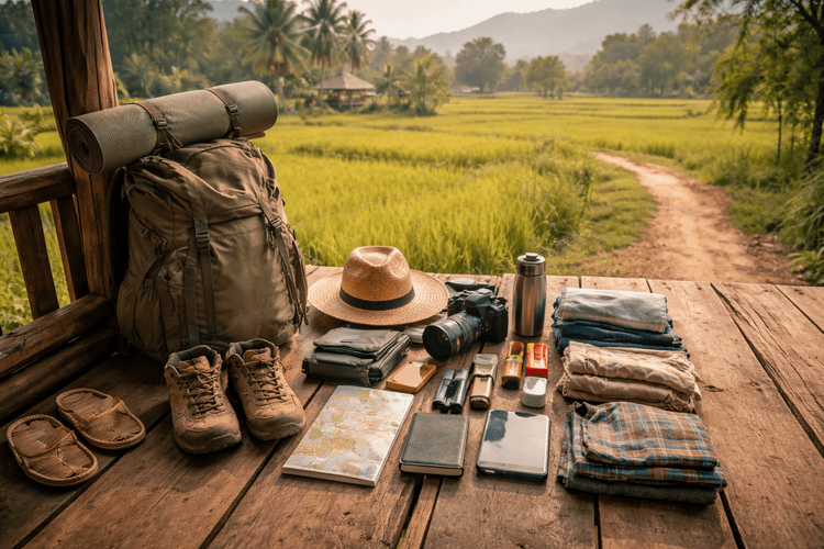 Backpacker Packing List for Thailand’s Countryside: Small-Town Stays, Dirt Roads, and Rural Comforts