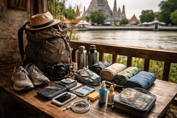 Backpacker Packing List for Thailand’s Full-Day City Touring: Comfort Items for Long Walking Routes and Temple Hops
